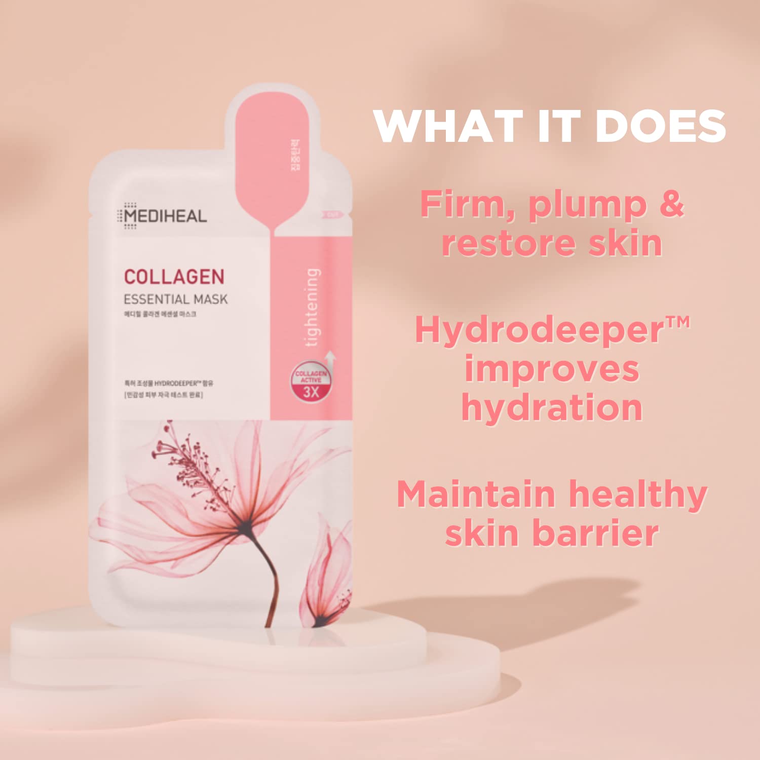 Foto 3 pulgar | Mascarilla En Láminas Mediheal Collagen Essential Reafirmante Y Reafirmante X30 - Venta Internacional.