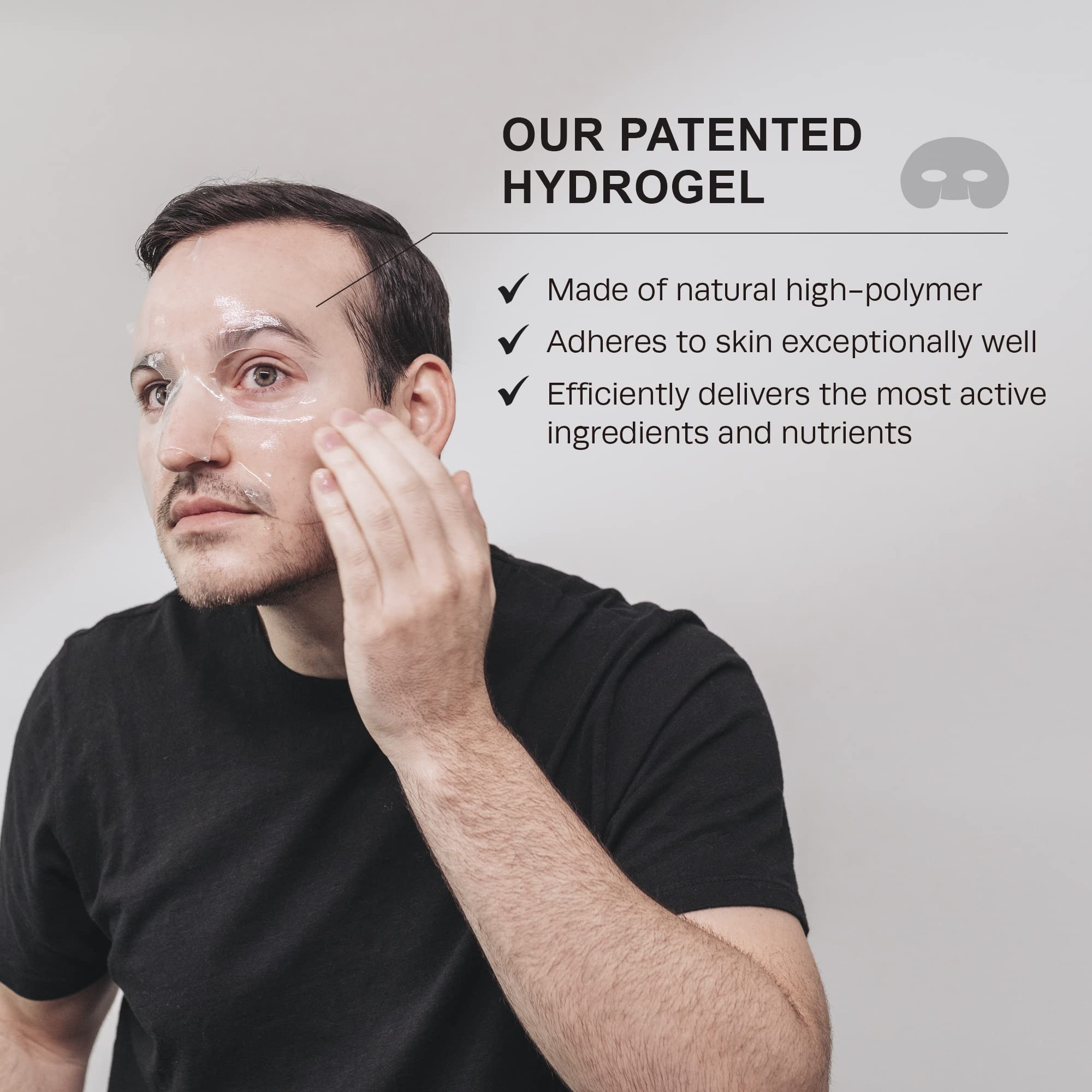 Foto 5 | Set De Mascarillas Faciales De Hidrogel Revitalizante Hommeface Para Hombres (5 Unidades) - Venta Internacional.