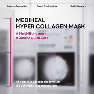 Foto 3 | Mascarilla De Gel Mediheal Hyper Collagen Para Cuidado De Múltiples Levantamientos, 4 Unidades - Venta Internacional.