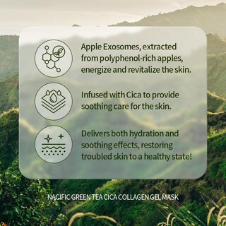 Foto 4 | Mascarilla Facial En Gel De Colágeno Nacific Con Té Verde Cica 4ea Set - Venta Internacional.