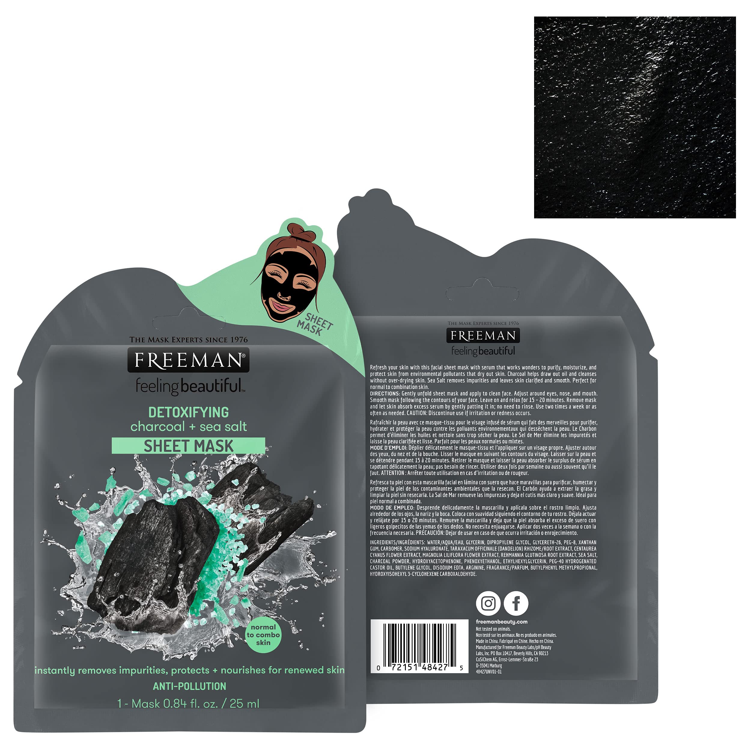 Foto 4 | Set De Mascarillas Faciales Freeman Anniversary Collection, Paquete De 12 - Venta Internacional.