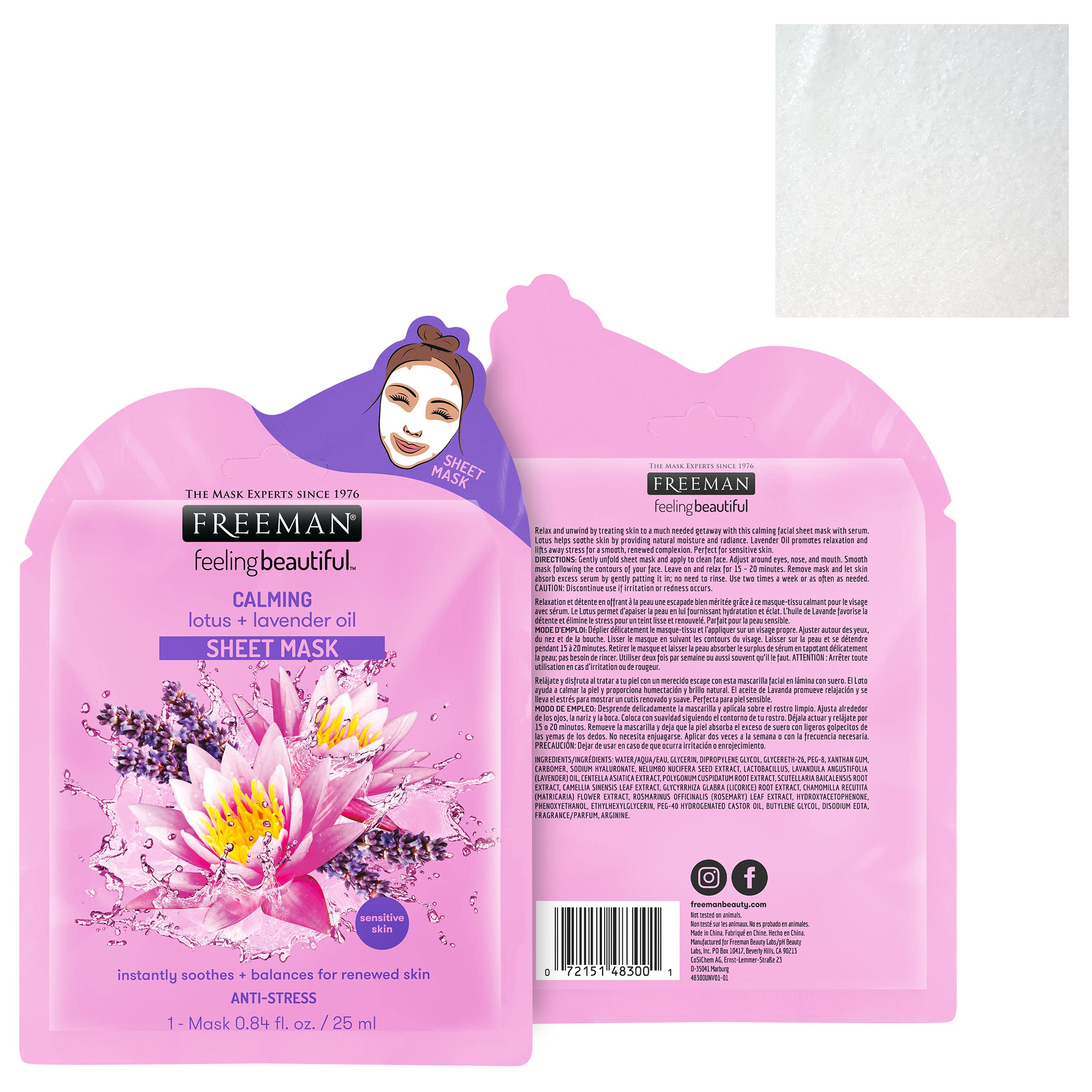 Foto 5 | Set De Mascarillas Faciales Freeman Anniversary Collection, Paquete De 12 - Venta Internacional.