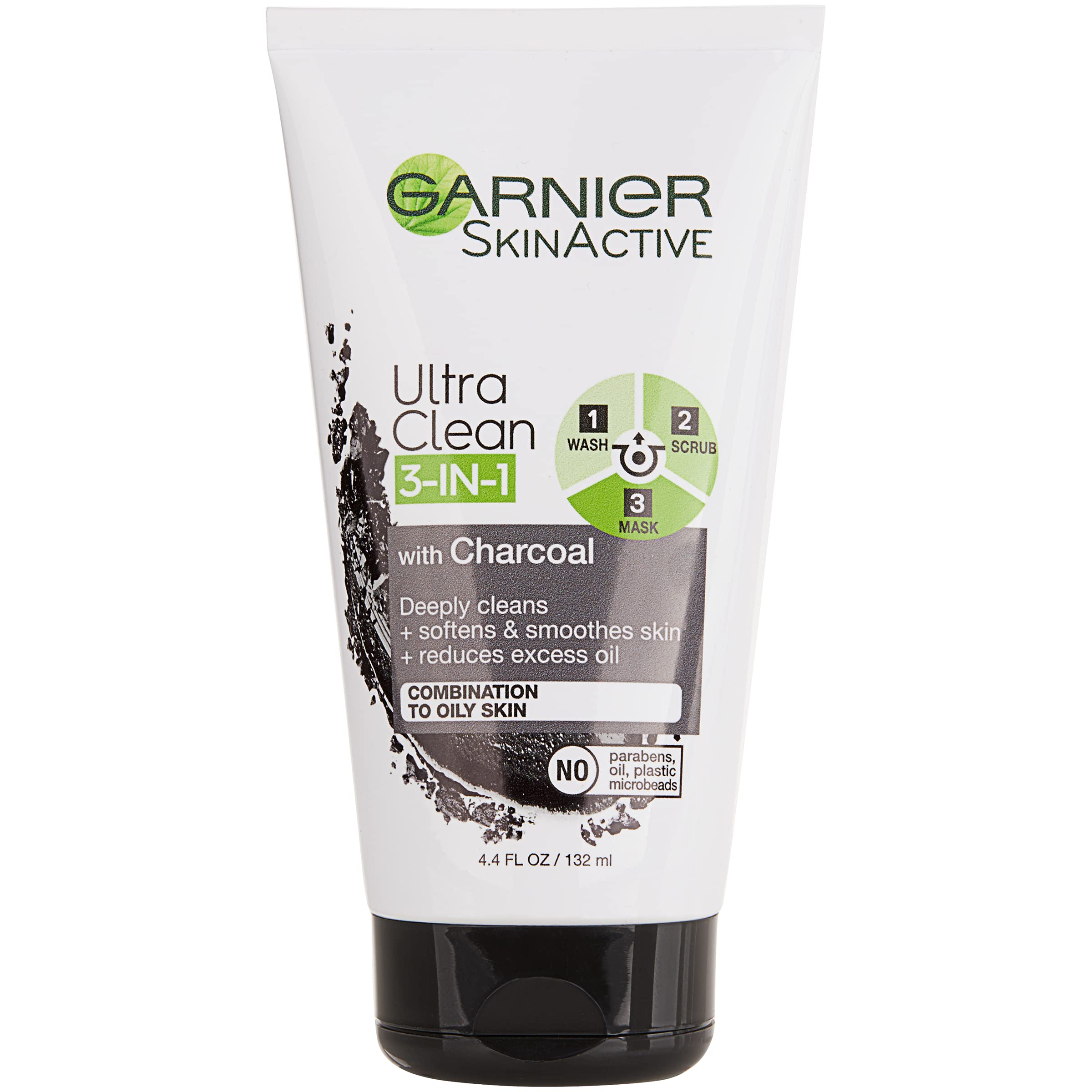Foto 2 pulgar | Limpiador Facial, Exfoliante Y Mascarilla Garnier Skinactive Charcoal 130 Ml - Venta Internacional.
