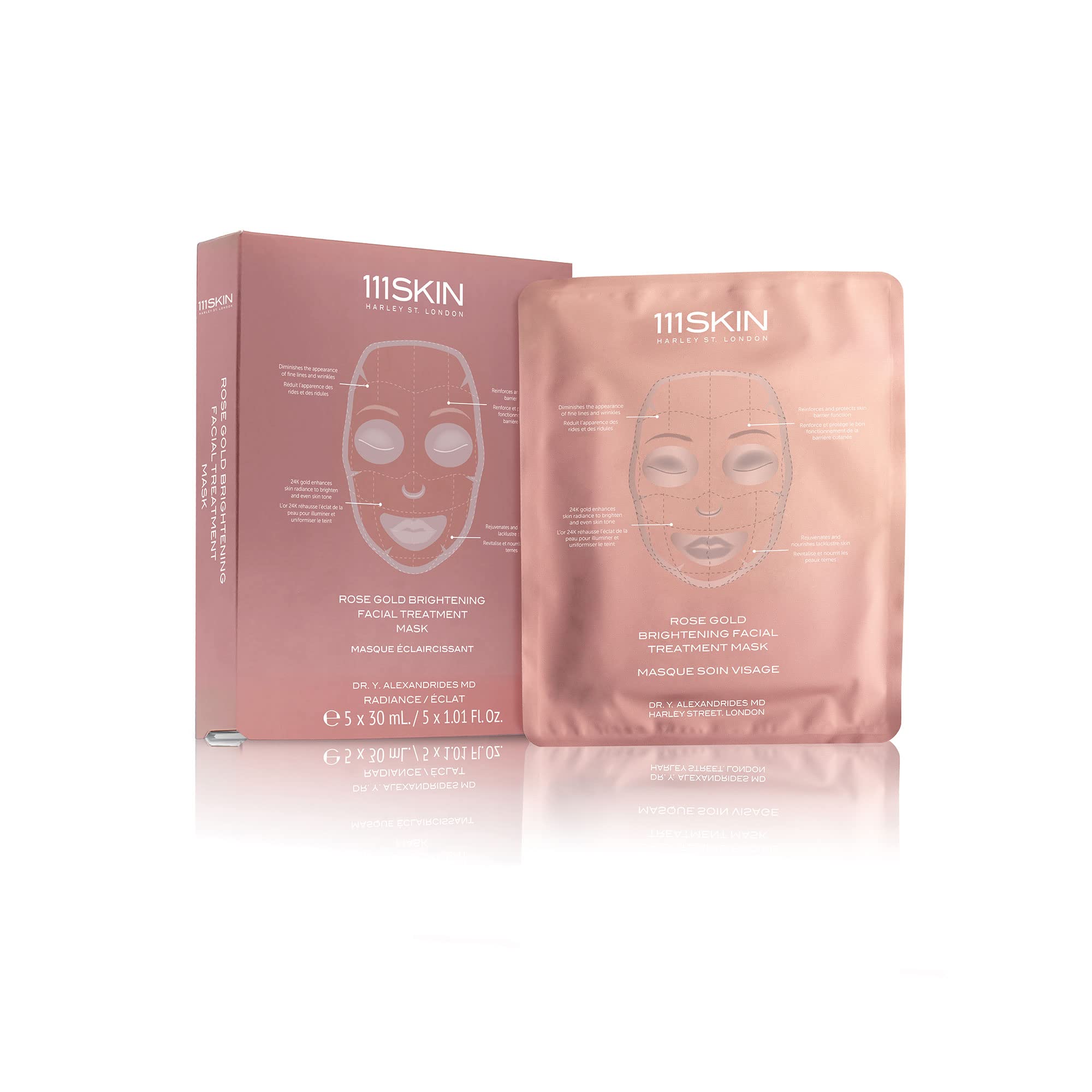 Foto 1 | Máscara De Tratamiento Facial 111skin Rose Gold Brightening X5 - Venta Internacional.