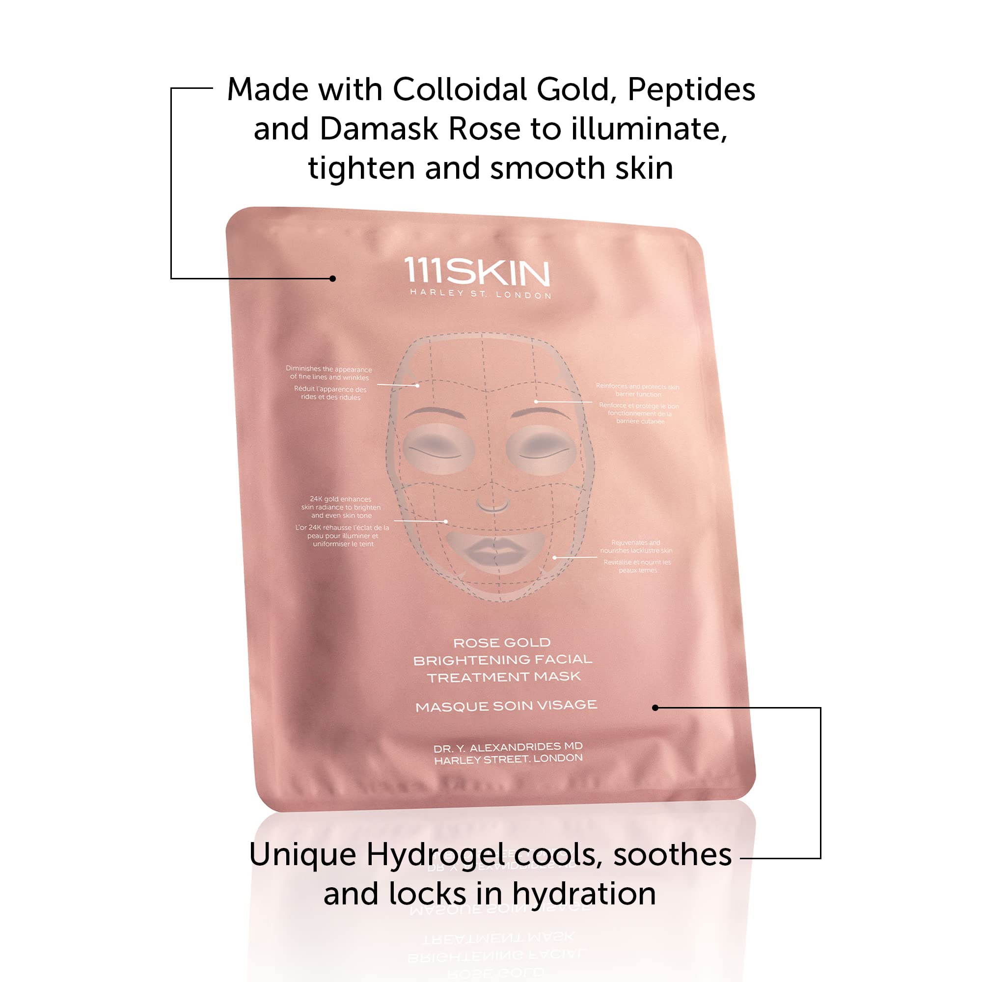 Foto 3 pulgar | Máscara De Tratamiento Facial 111skin Rose Gold Brightening X5 - Venta Internacional.