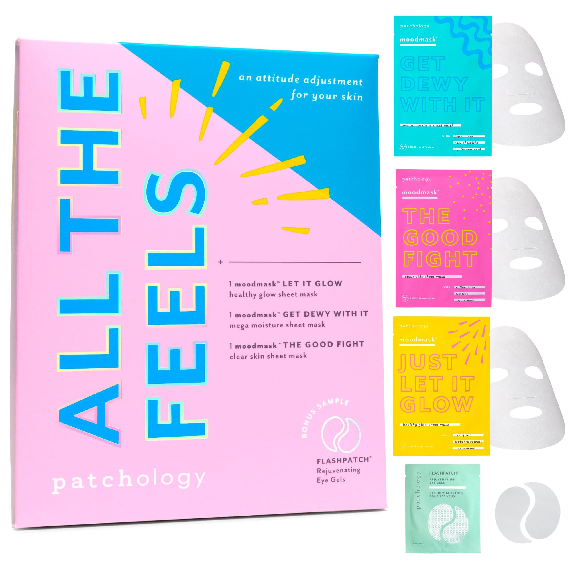 Sheet Masks Patchology All The Feels Hydrating (3 Unidades) - Venta Internacional. $672