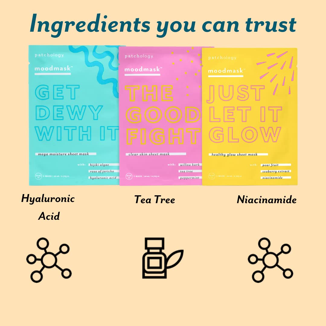 Foto 4 | Sheet Masks Patchology All The Feels Hydrating (3 Unidades) - Venta Internacional.