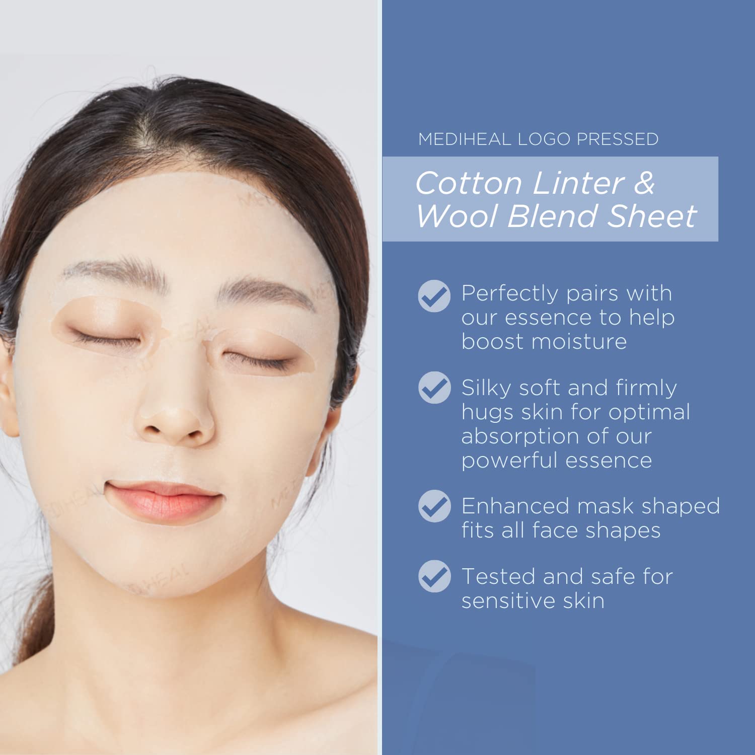 Foto 5 | Máscara Facial En Ampolla Mediheal Nmf, 30 Hojas, Tamaño Jumbo - Venta Internacional.