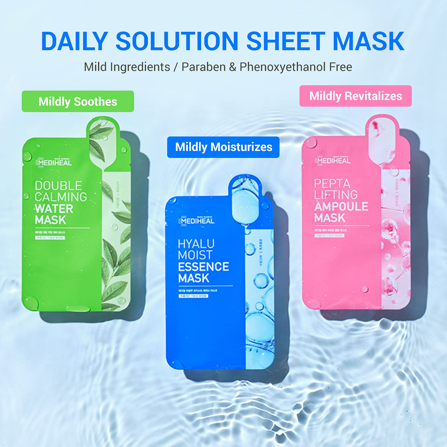 Foto 3 pulgar | Mascarilla Facial Mediheal Pepta Lifting, Paquete De 15 Ampollas - Venta Internacional.