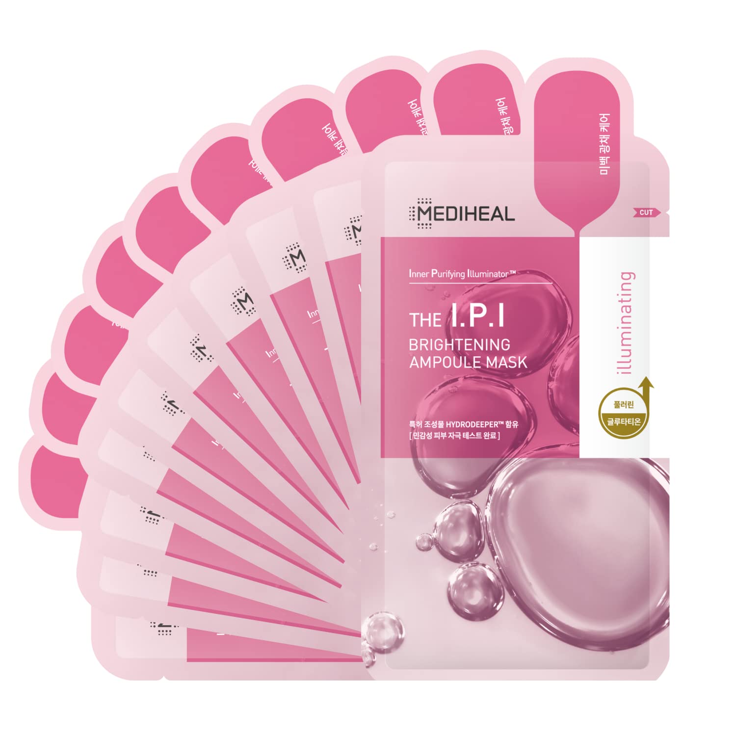Sheet Mask Mediheal Ipi Ampoule, Mascarilla Facial Iluminadora X10 - Venta Internacional.