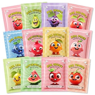 Foto 1 | Mascarillas Faciales, Kit De Cuidado De La Piel Evpct Kaely, Paquete De 12 Unidades Fruit Kids - Venta Internacional.
