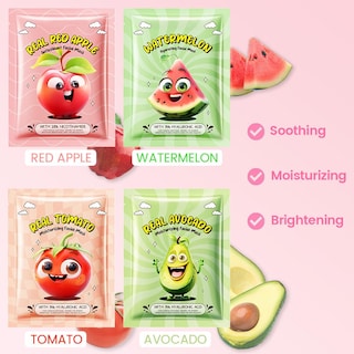 Foto 2 | Mascarillas Faciales, Kit De Cuidado De La Piel Evpct Kaely, Paquete De 12 Unidades Fruit Kids - Venta Internacional.