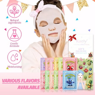 Foto 6 | Mascarillas Faciales, Kit De Cuidado De La Piel Evpct Kaely, Paquete De 12 Unidades Fruit Kids - Venta Internacional.