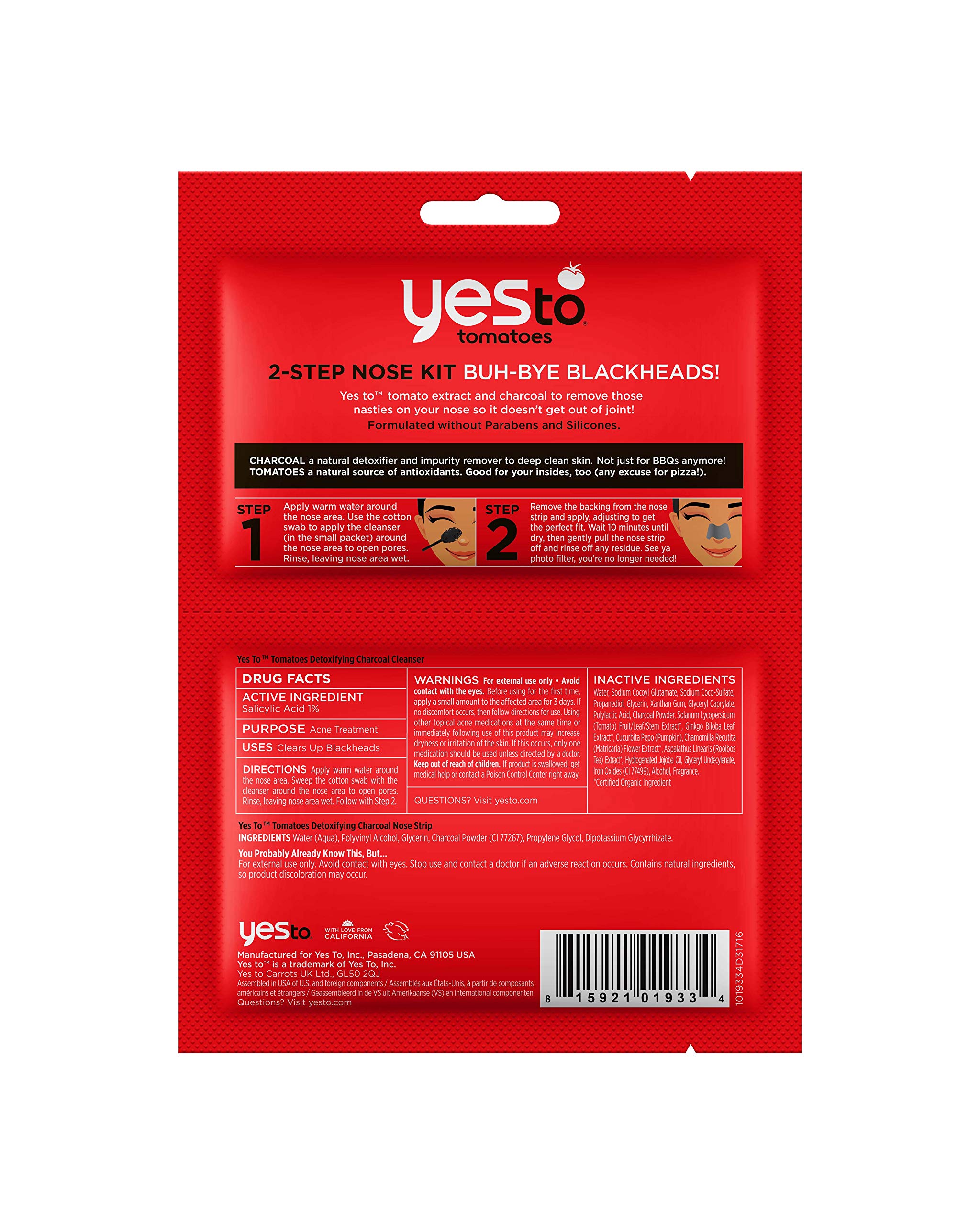 Foto 3 pulgar | Kit Limpiador Desintoxicante Yes To Tomatoes Con Ácido Salicílico - Venta Internacional.