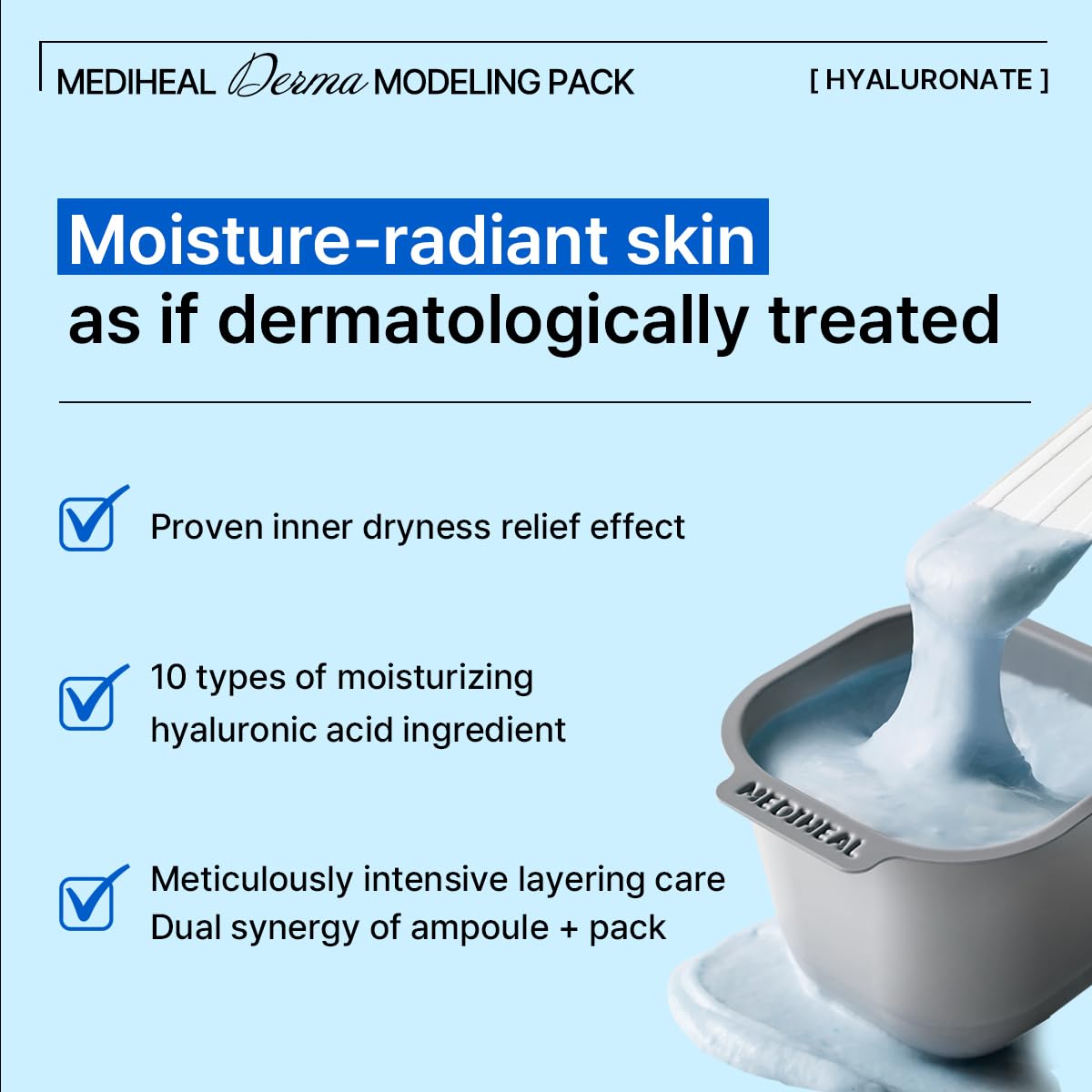 Foto 4 pulgar | Paquete Modelador Mediheal Derma Hyaluronate Hidratante Profundo - Venta Internacional.