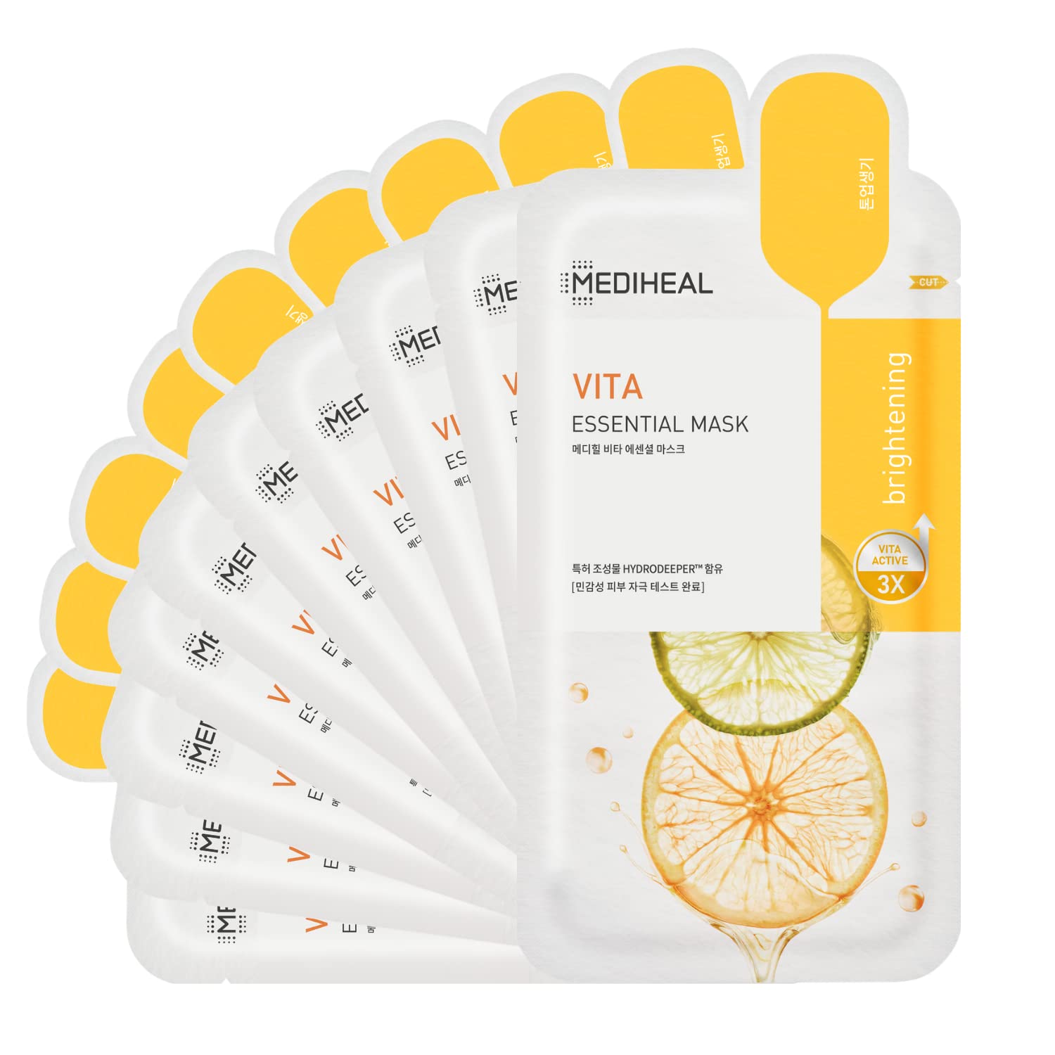 Sheet Mask Mediheal Vita Essential Face Mask 10 Hojas - Venta Internacional.