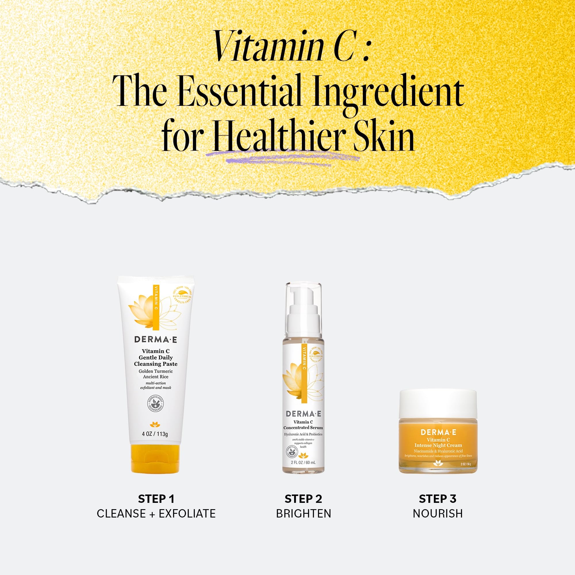 Foto 5 pulgar | Pasta Limpiadora Derma E Vitamina C Con Cúrcuma 120 Ml - Venta Internacional.