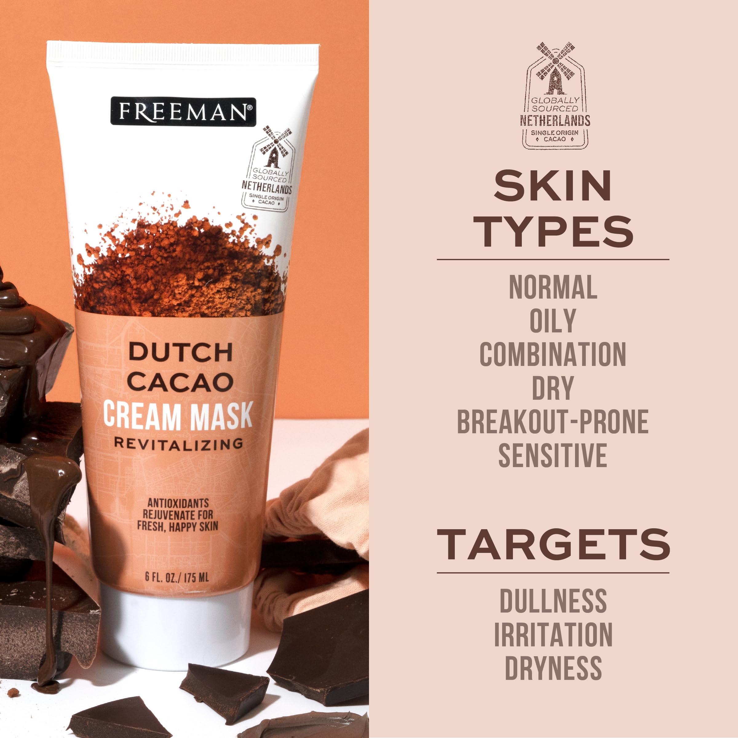 Foto 4 pulgar | Mascarilla Facial Freeman Exotic Blends Dutch Cacao Cream 175 Ml - Venta Internacional.