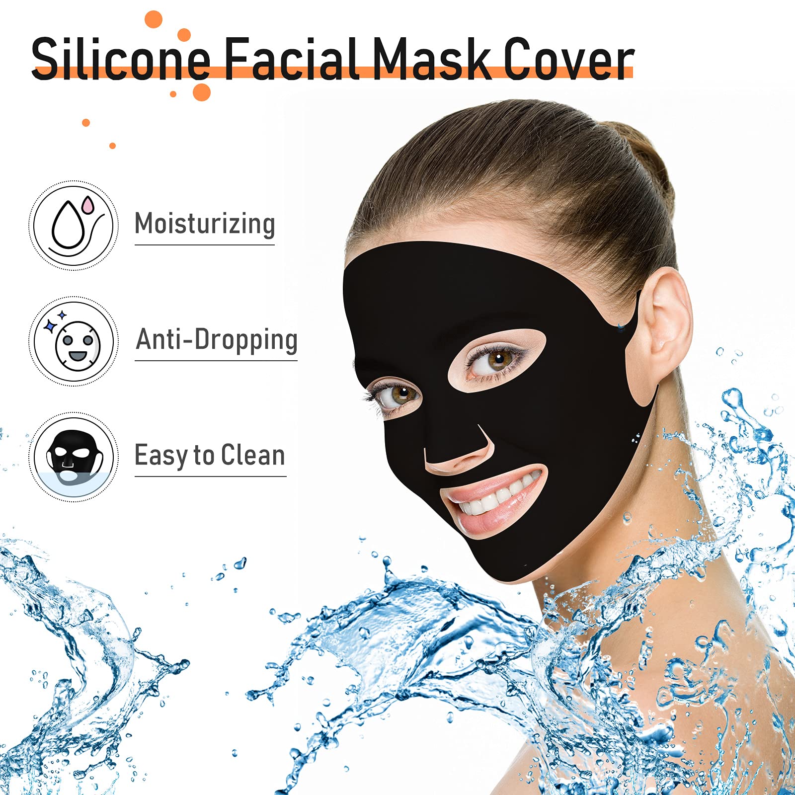 Foto 6 pulgar | Juego De Almohadillas De Silicona Maitys, 32 Unidades, Para Rostro, Pecho Y Cuello, Negro Y Blanco - Venta Internaciona