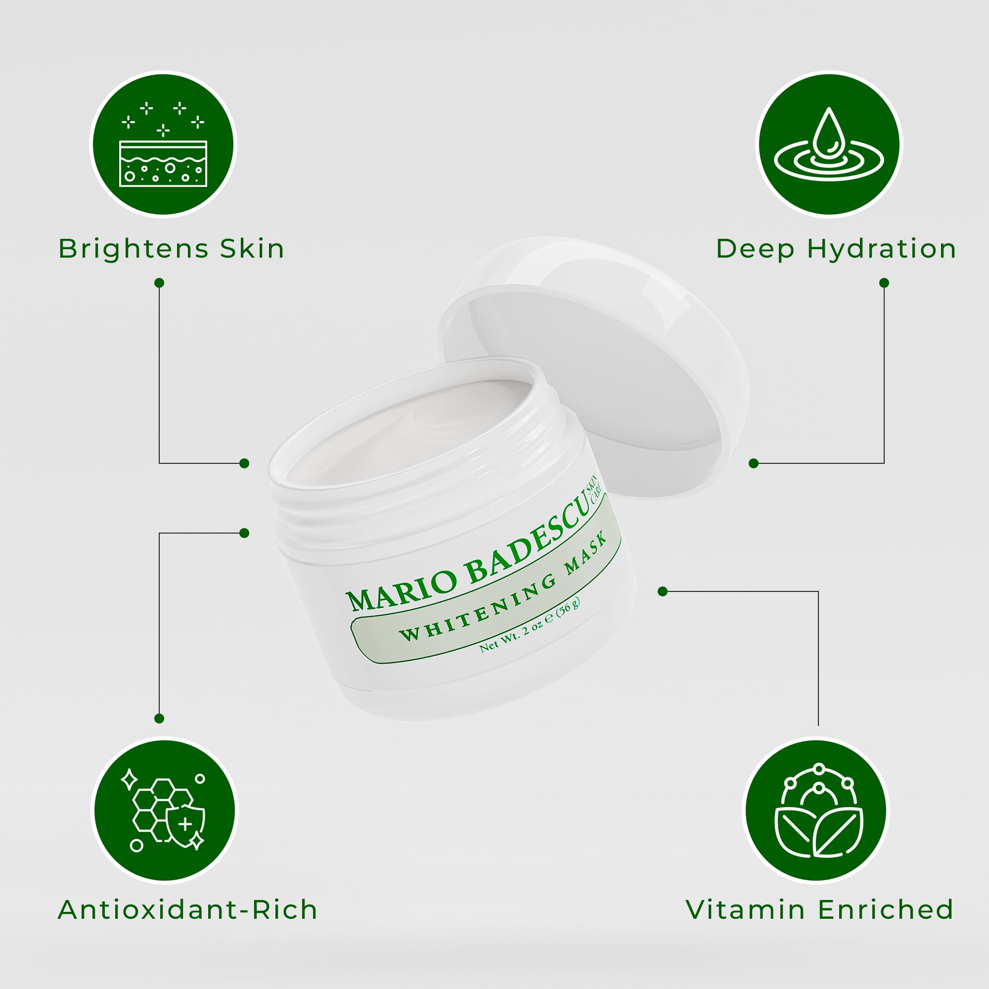 Foto 5 pulgar | Mascarilla Facial Mario Badescu, Ácido Kójico, Blanqueadora, 60 Ml, Con Aceite De Semilla De Uva - Venta Internacional.