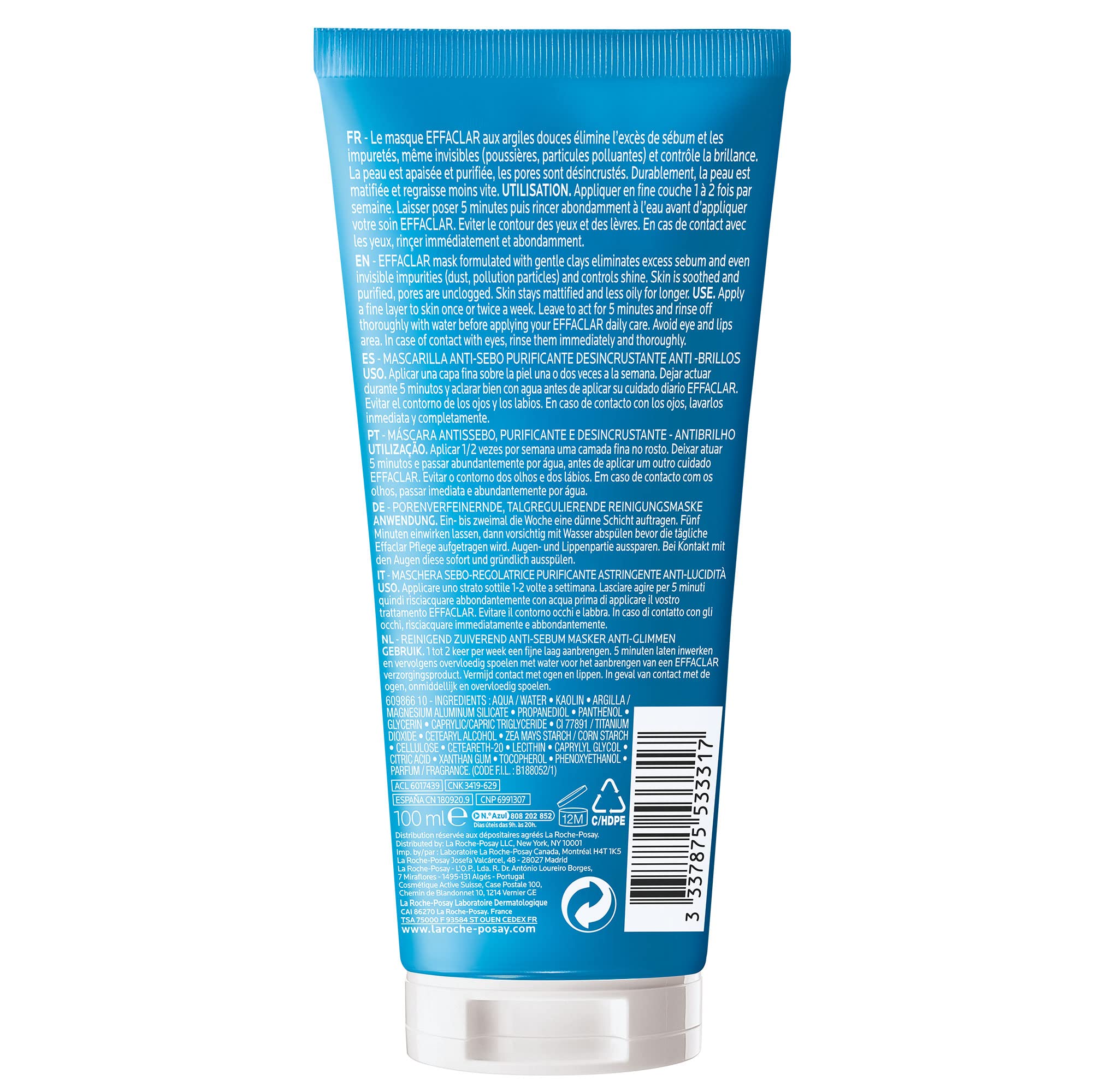 Foto 8 pulgar | Mascarilla Facial De Arcilla La Roche-posay Effaclar Para Pieles Grasas - Venta Internacional.