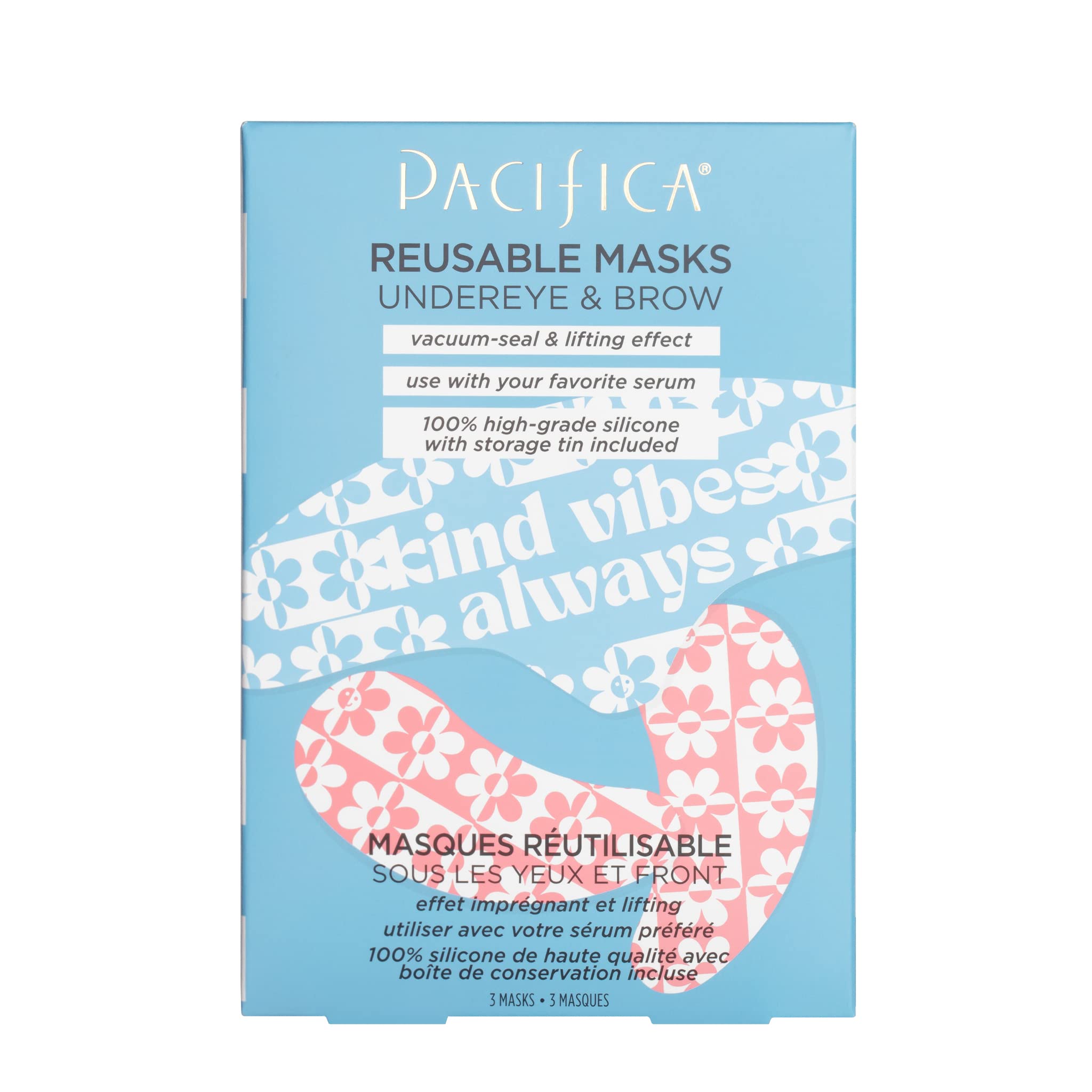 Set De Mascarillas Pacifica Beauty Reutilizables Para Debajo De Los Ojos Y Las Cejas, 3 Piezas - Venta Internacional.