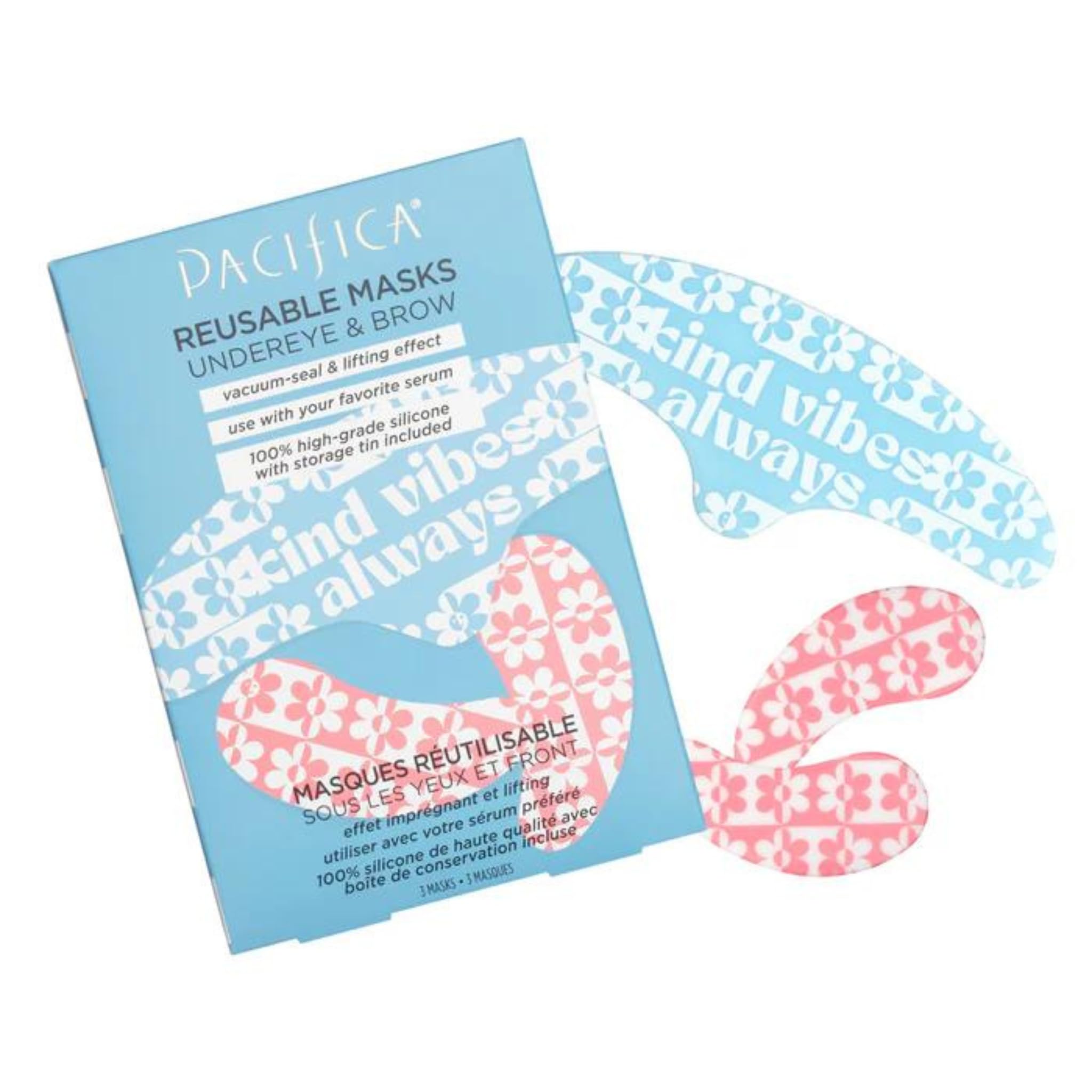 Foto 5 pulgar | Set De Mascarillas Pacifica Beauty Reutilizables Para Debajo De Los Ojos Y Las Cejas, 3 Piezas - Venta Internacional.