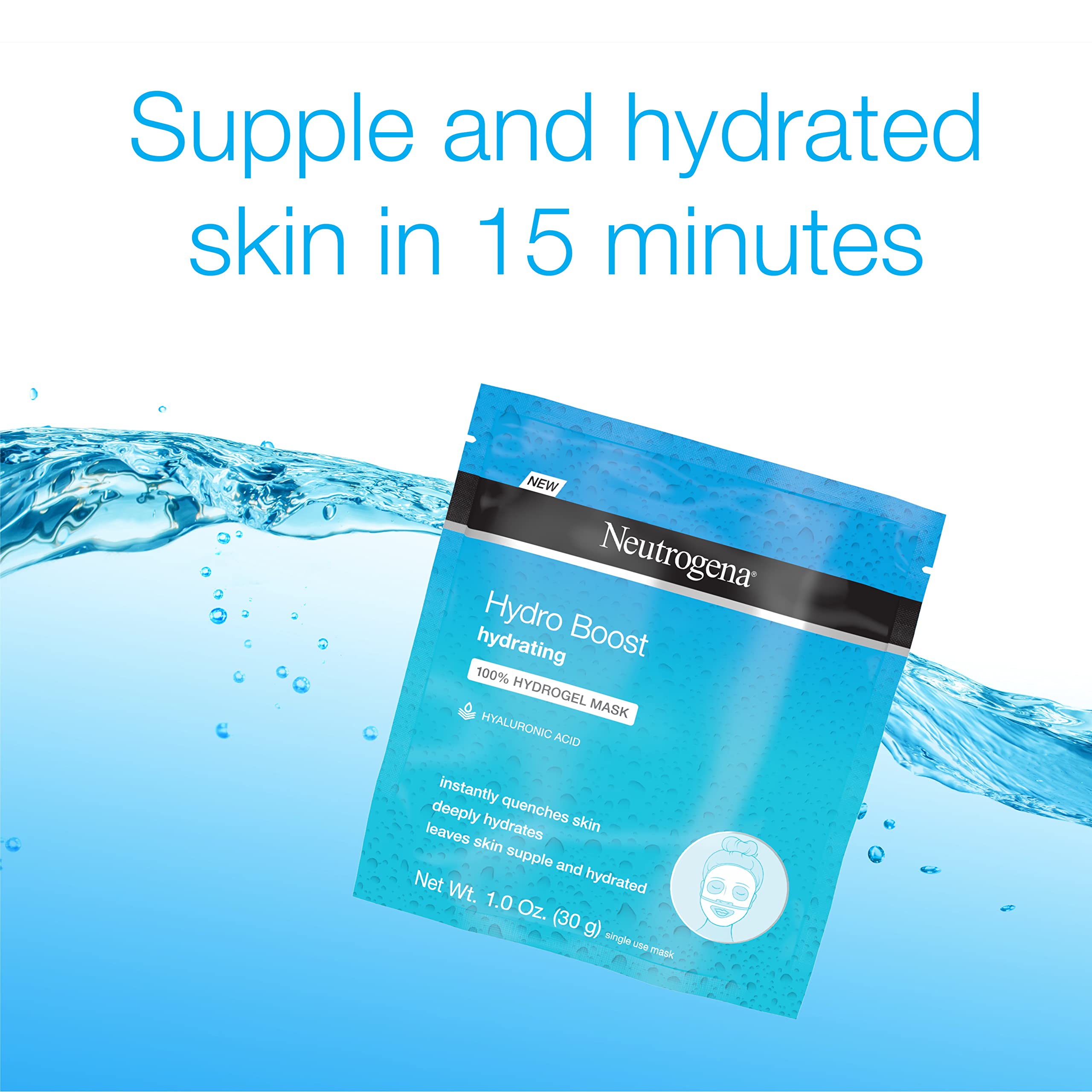 Foto 4 pulgar | Mascarilla Facial Neutrogena Hydro Boost 100% Hydrogel X12 - Venta Internacional.