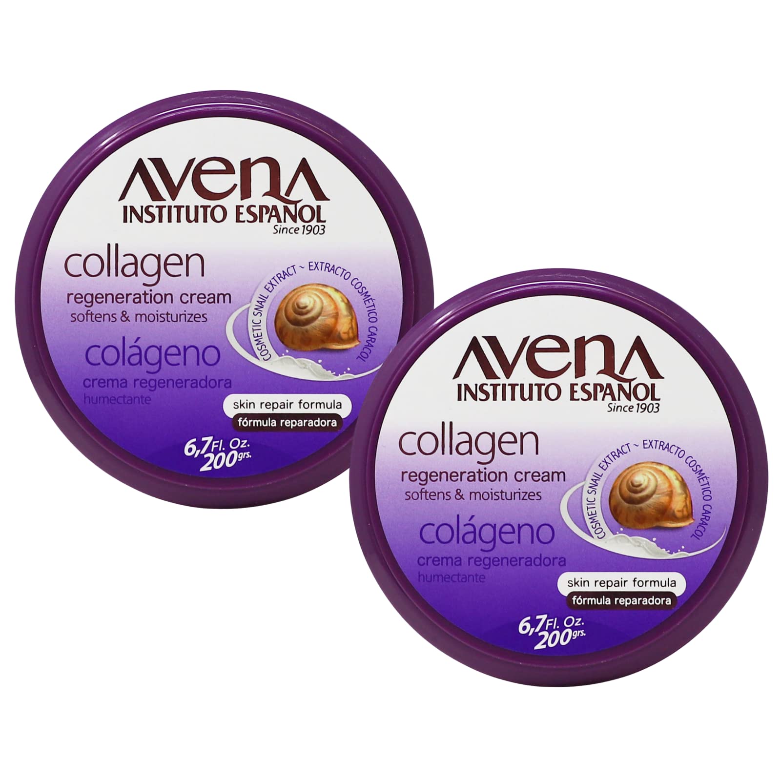 Crema Regeneradora De Colágeno Avena Instituto Español 200 Ml X2 - Venta Internacional.