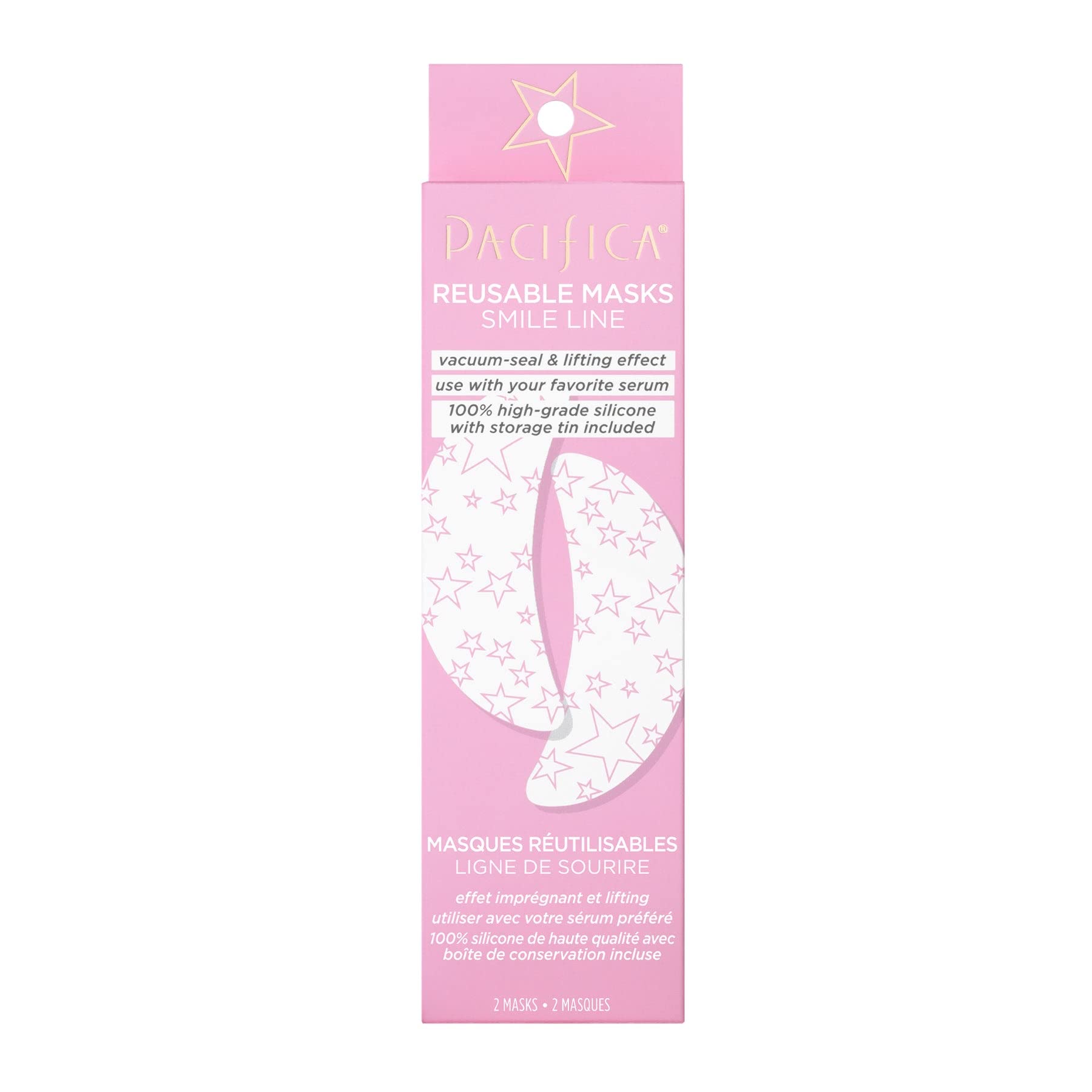 Mascarilla Smile Line Pacifica Beauty, 100% Silicona, Reutilizable - Venta Internacional.