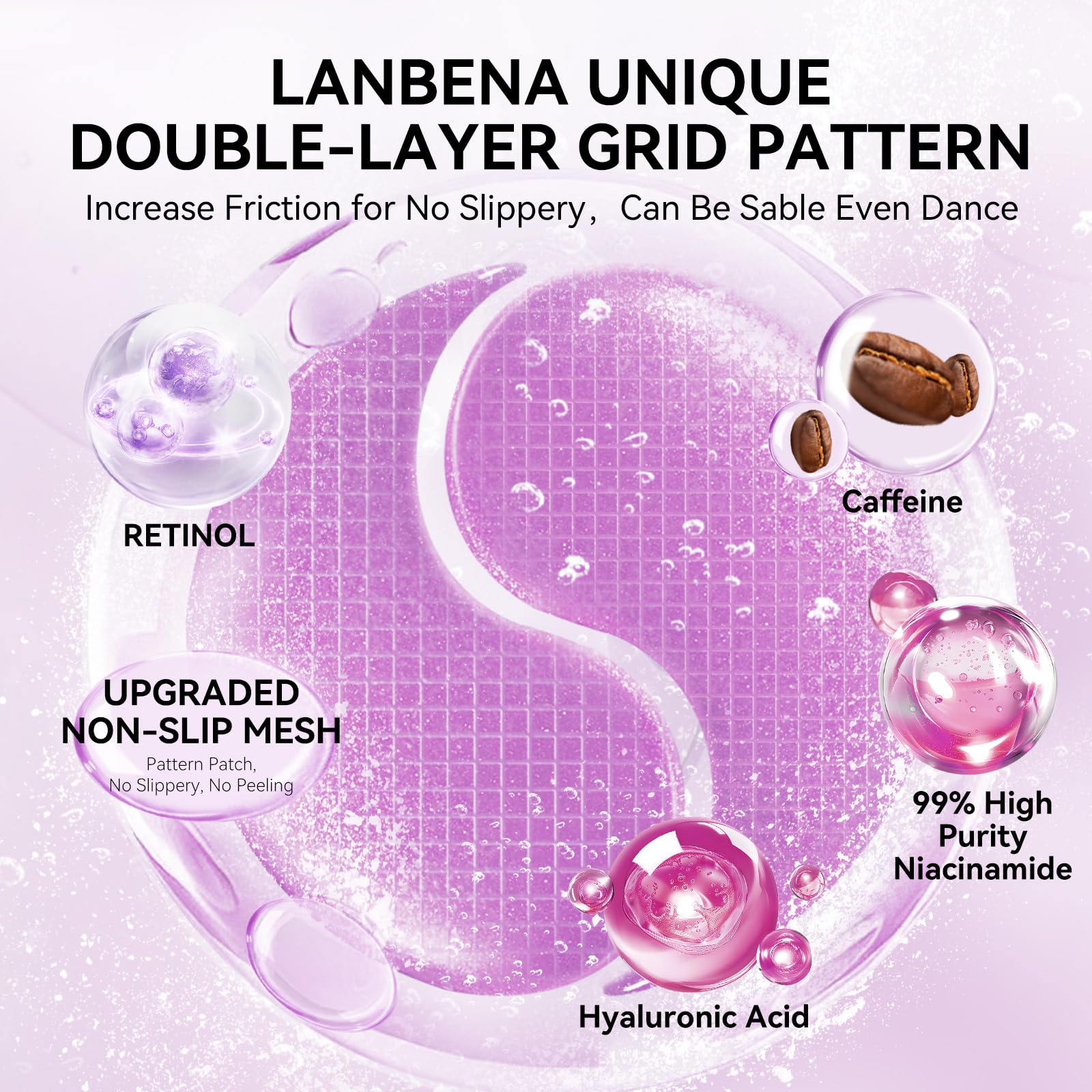 Foto 6 pulgar | Parches para Ojos Lanbena Retinol 30 Pares - Venta Internacional