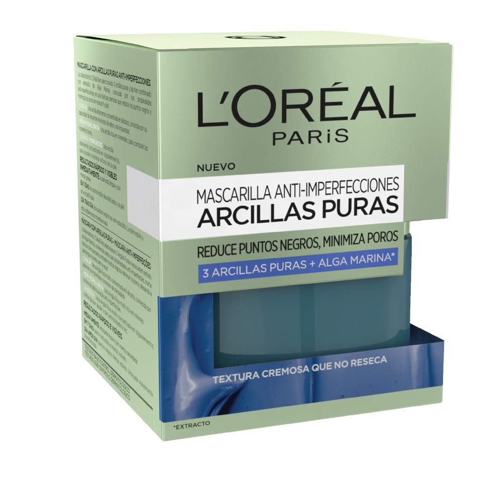 Foto 3 pulgar | Mascarilla Facial L'oréal Paris Pure-clay Con Algas Marinas 50 Ml Para El Enrojecimiento - Venta Internacional.