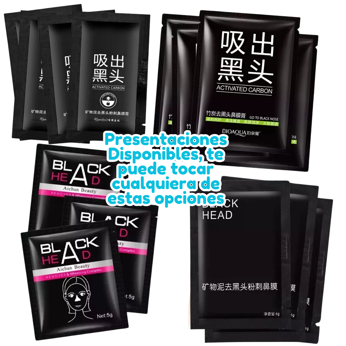 Foto 3 pulgar | 10pz Mascarilla Peel Off Removedora Puntos Negros Facial 6gr