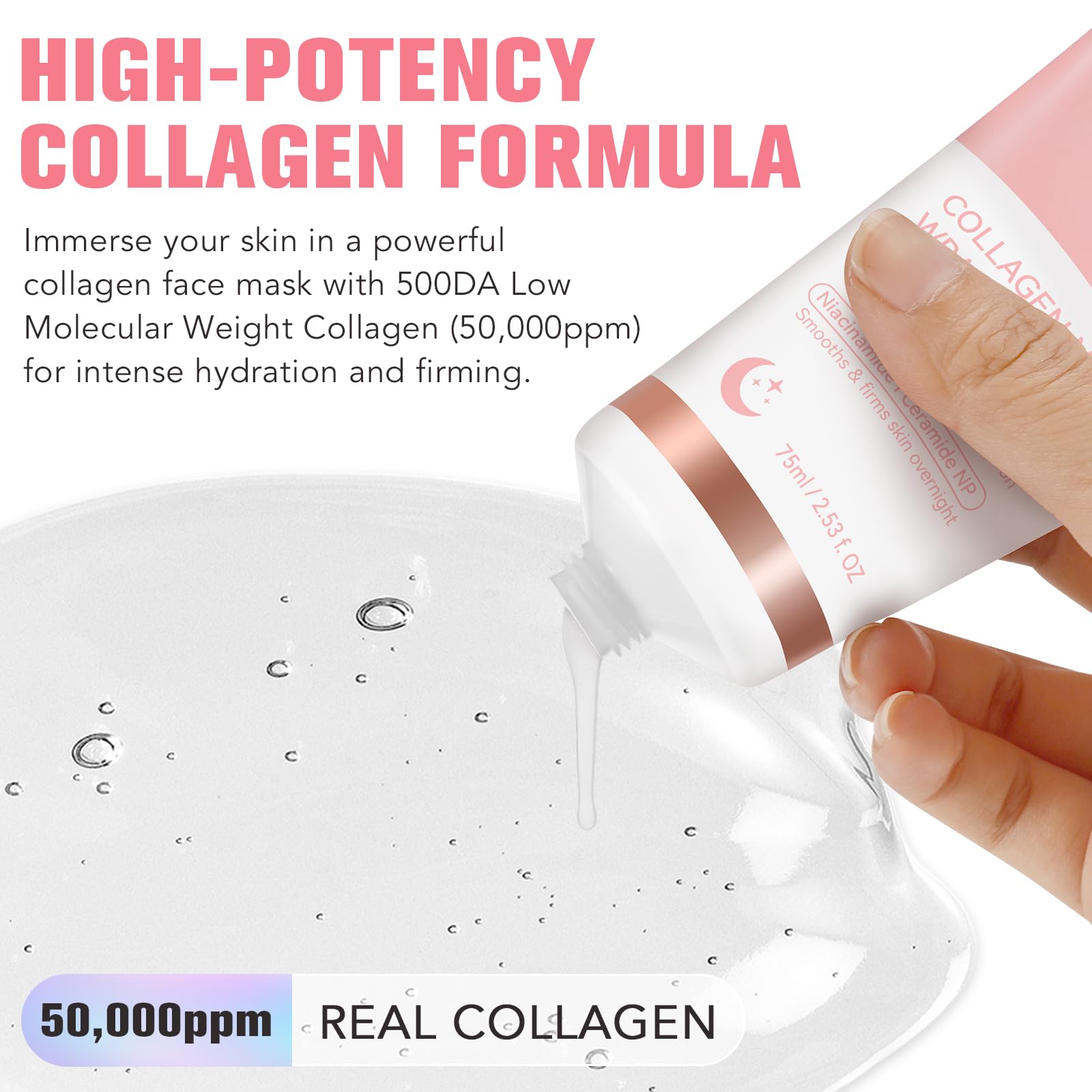 Foto 3 pulgar | Mascarilla De Colágeno Para Envolver La Noche, Elasticidad E Hidratación, 75 Ml - Venta Internacional.