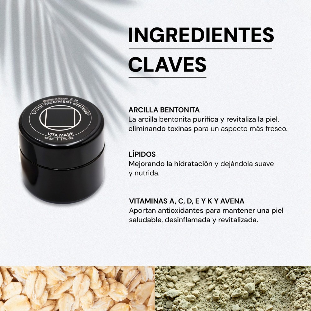 Foto 4 pulgar | Skincare Truth Vita Mask Color Negro 30 Ml