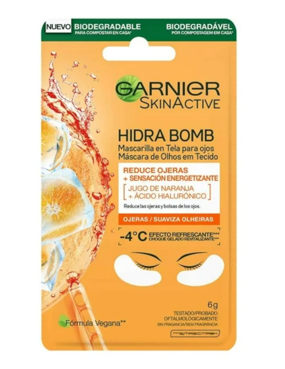 Foto 3 pulgar | Parches Para Ojos Garnier Hidra Bomb + Termo De Agua Güish