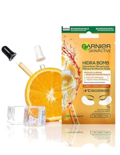 Foto 4 | Parches Para Ojos Garnier Hidra Bomb + Termo De Agua Güish