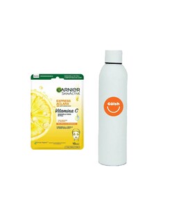 Foto 1 | Mascarilla Facial Garnier Express Aclara + Termo De Agua Güish