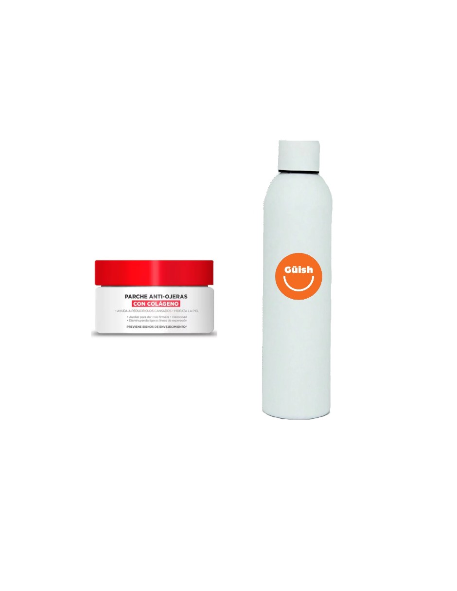 Parches Anti Ojeras Revlon 60 Pzs + Termo de Agua Güish