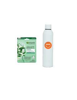 Foto 1 | Mascarilla Facial Garnier Hidra Bomb Con De Té Verde + Termo De Agua Güish
