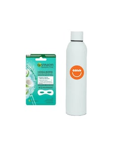 Foto 1 | Mascarilla Para Ojos Garnier Hydra Bomb + Termo De Agua Güish