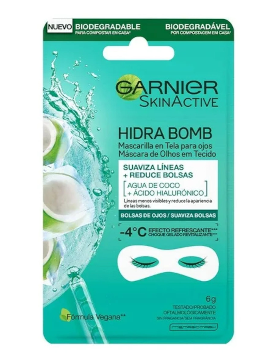 Foto 3 pulgar | Mascarilla Para Ojos Garnier Hydra Bomb + Termo De Agua Güish