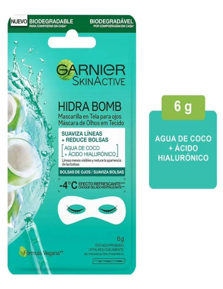 Foto 5 pulgar | Mascarilla Para Ojos Garnier Hydra Bomb + Termo De Agua Güish