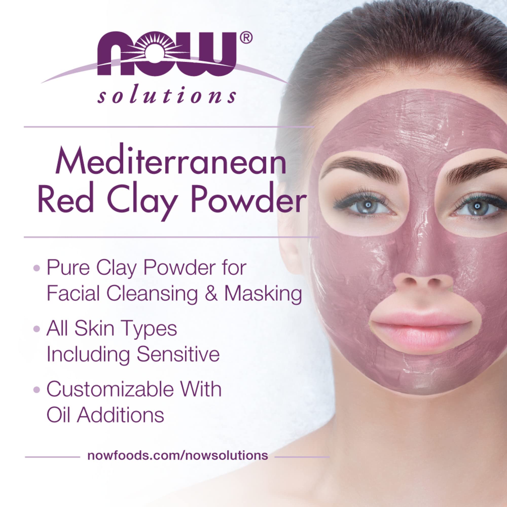 Foto 5 pulgar | Mascarilla Facial Now Solutions Mediterranean Red Clay 414ml - Venta Internacional.