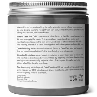 Foto 6 | Máscara De Barro Pure Body Naturals Dead Sea Para El Acné, 250 Ml - Venta Internacional.