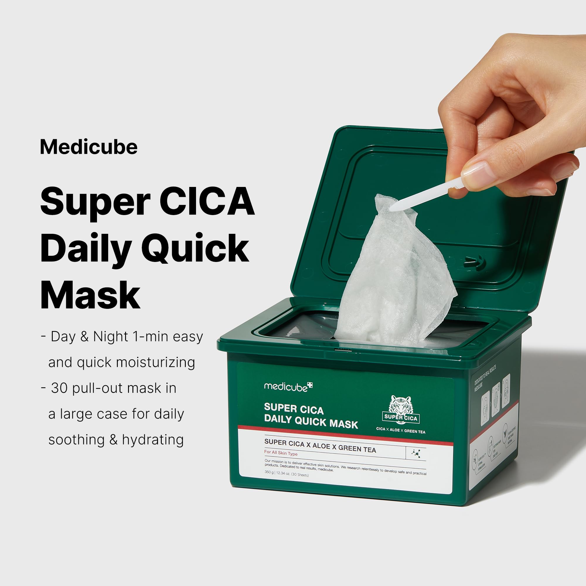 Foto 3 pulgar | Mascarillas Faciales Medicube Super Cica Daily 30 Hojas - Venta Internacional.