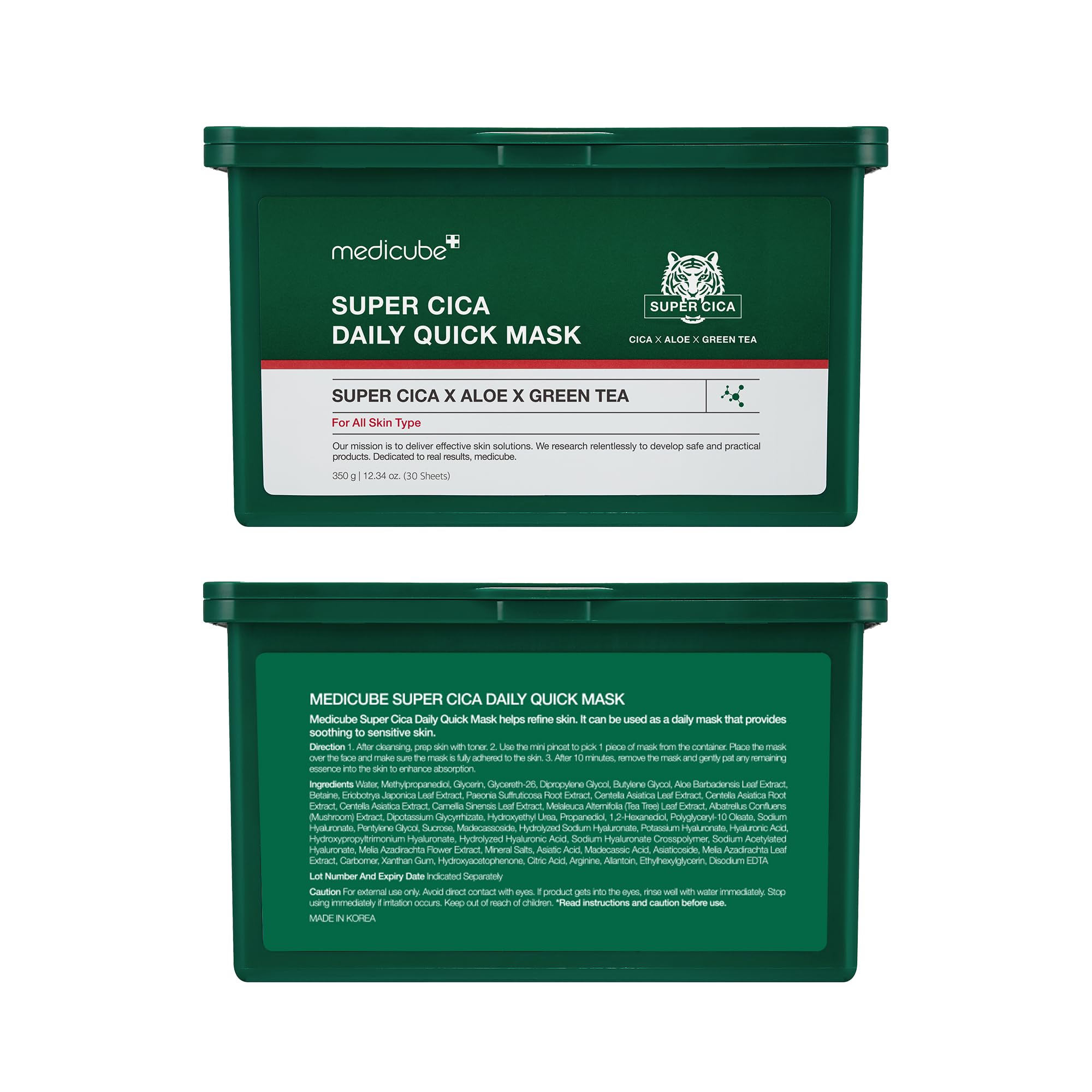 Foto 7 | Mascarillas Faciales Medicube Super Cica Daily 30 Hojas - Venta Internacional.