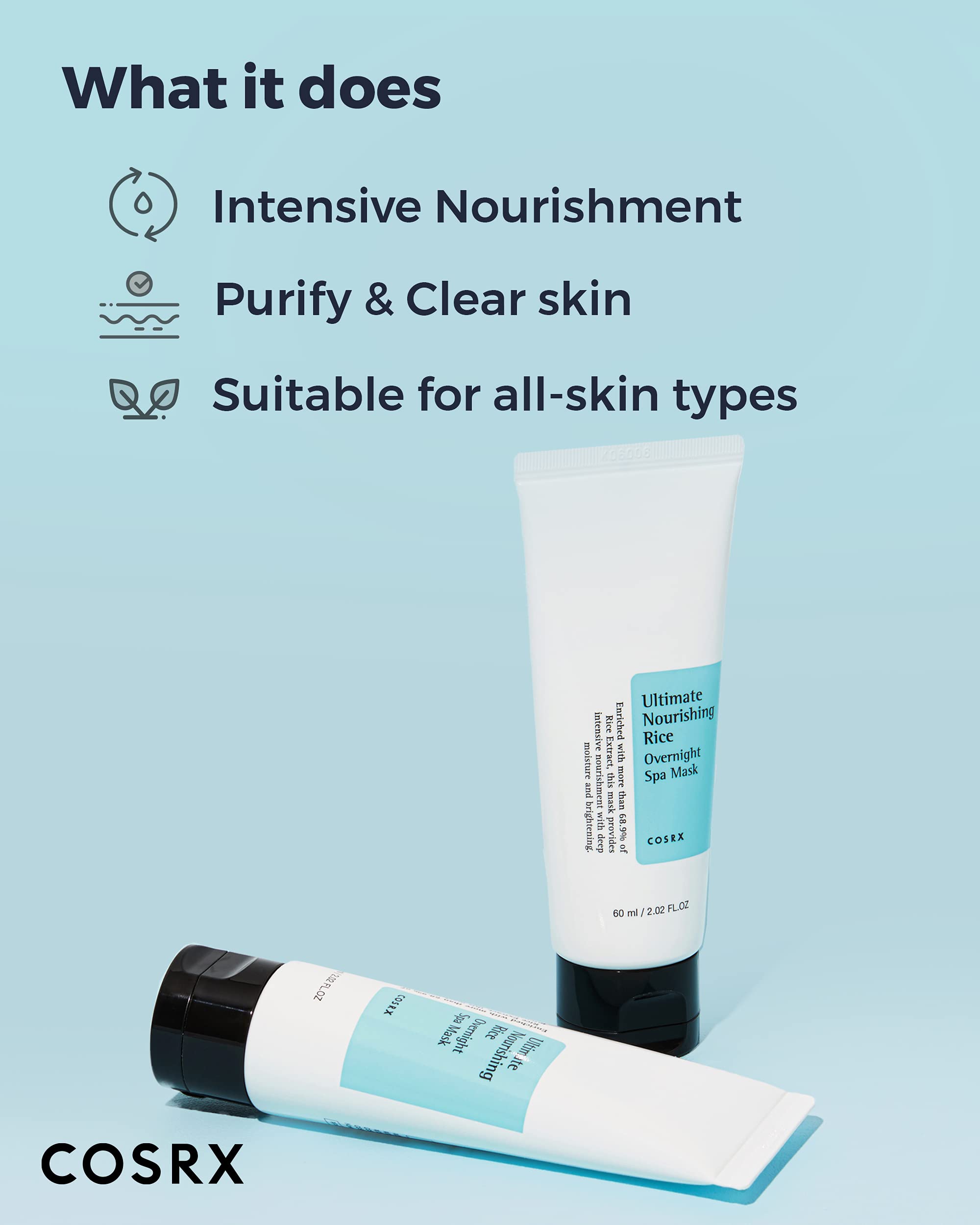 Foto 4 pulgar | Mascarilla De Spa Nocturna Cosrx Ultimate Nourishing Rice 60 Ml - Venta Internacional.