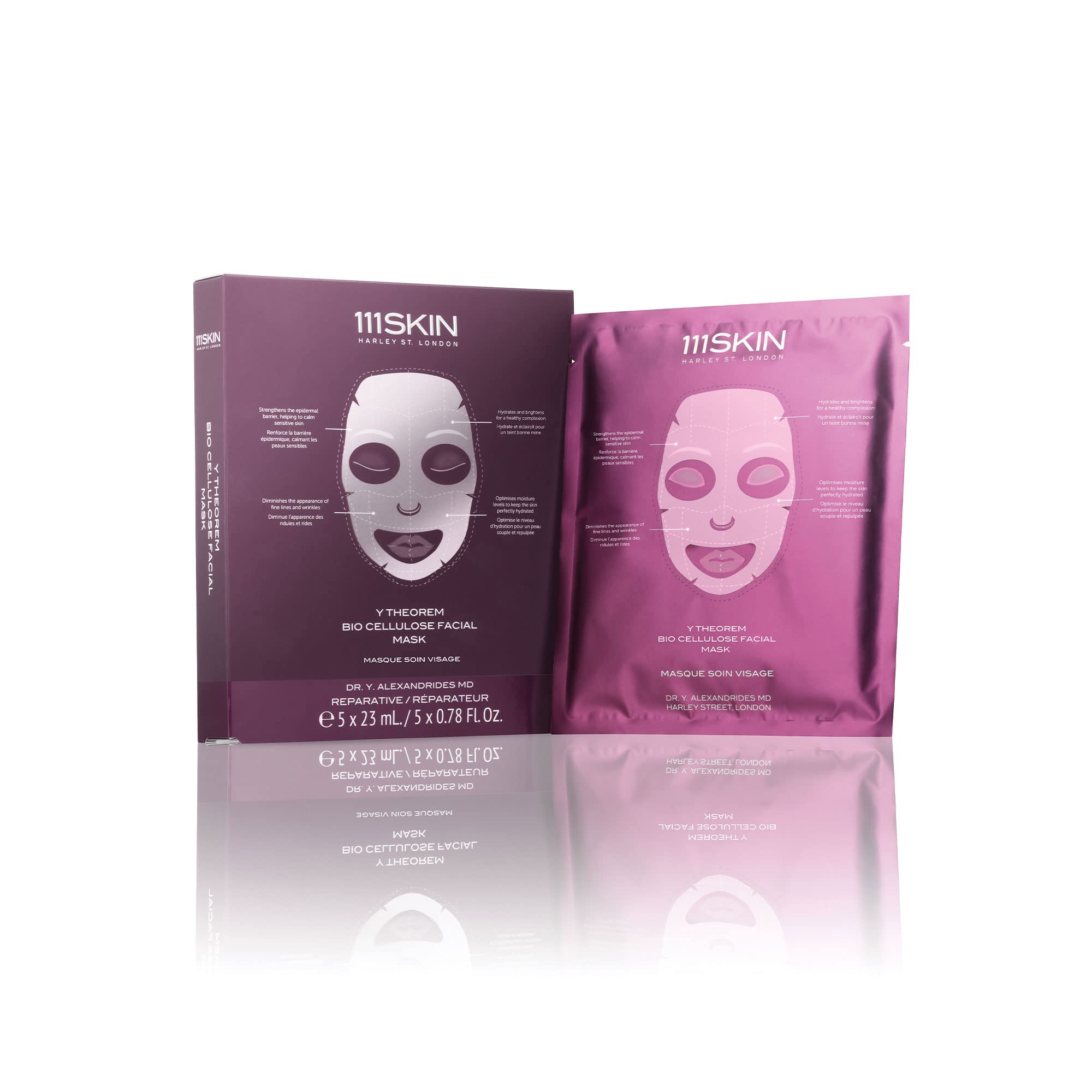 Mascarilla Facial Reparadora 111skin Y Theorem Con Biocelulosa, Juego De 5 - Venta Internacional.