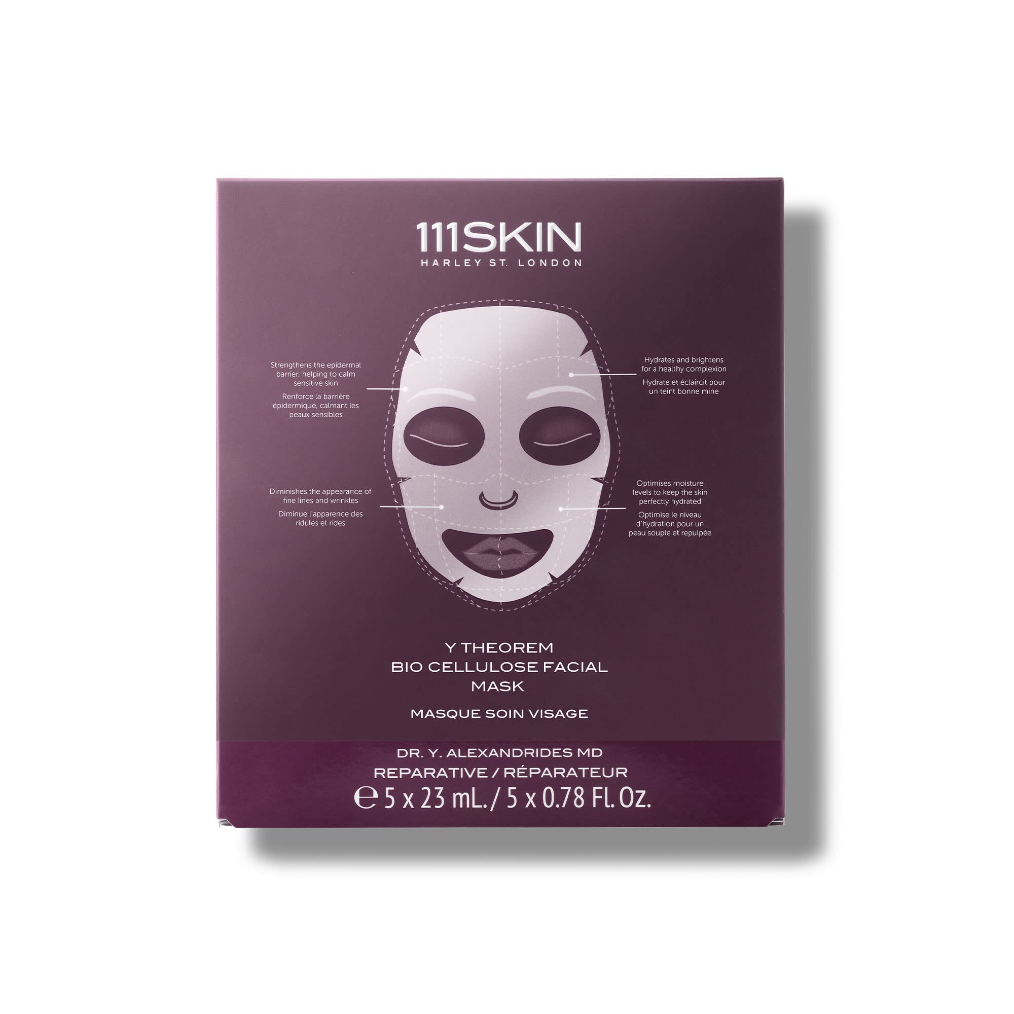 Foto 3 pulgar | Mascarilla Facial Reparadora 111skin Y Theorem Con Biocelulosa, Juego De 5 - Venta Internacional.